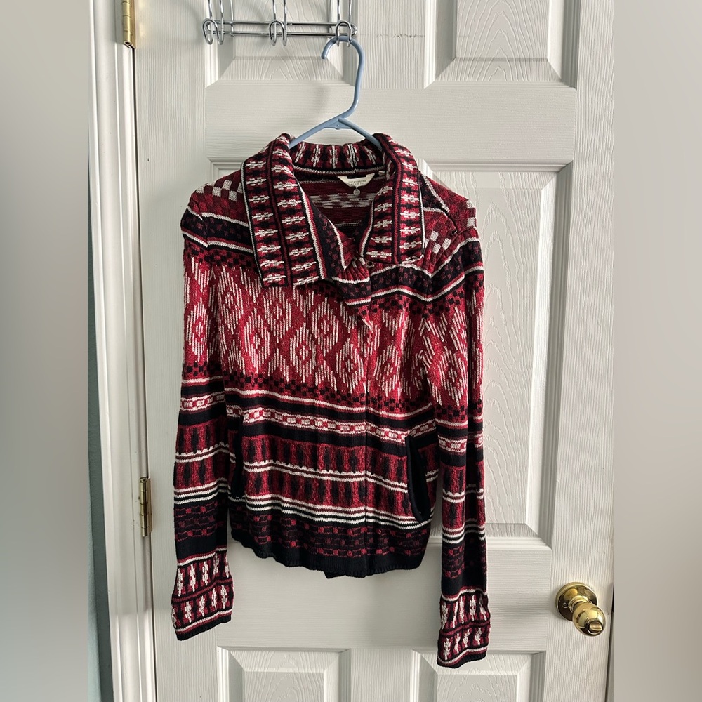 Lucky Brand Printed Sweater Jacket - Women’s